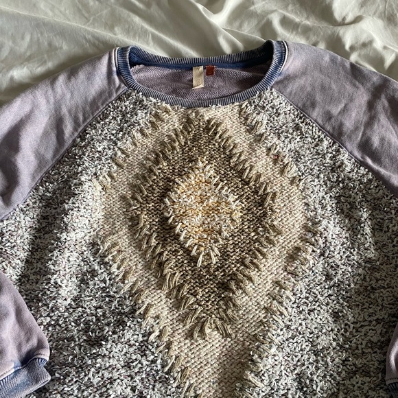 Anthropologie Pilcro jumper crew neck Anabel Textured Tufted 3D Knit - Picture 6 of 8